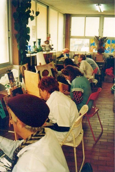 Su primer taller de pintura 1997