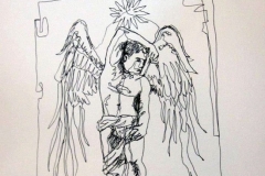 Angel del Cambio. Dibujo a 1 Trazo