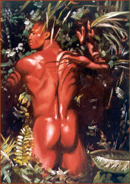 Desnudo Masculino Óleo sobre lienzo