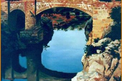 Puente romano (Jaén). Óleo sobre lienzo 41 x 33