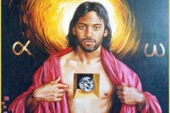 Cristo Cósmico Óleo sobre lienzo 81 x 65